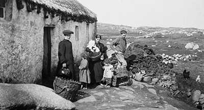 Nurse visiting a family, Arranmore, Co. Donegal