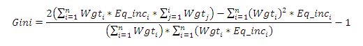 Image for appendix 2 of gini coefficient formula