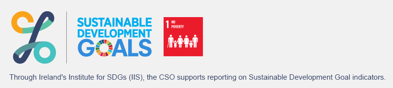 CSO logo paired with UN SDG logo and No Poverty Indicator