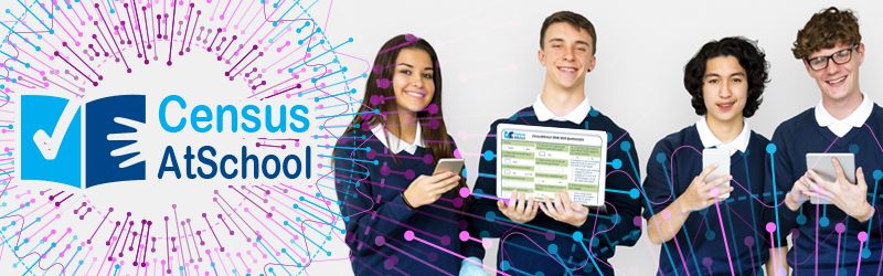 CensusAtSchool 2019 Main Banner Graphic